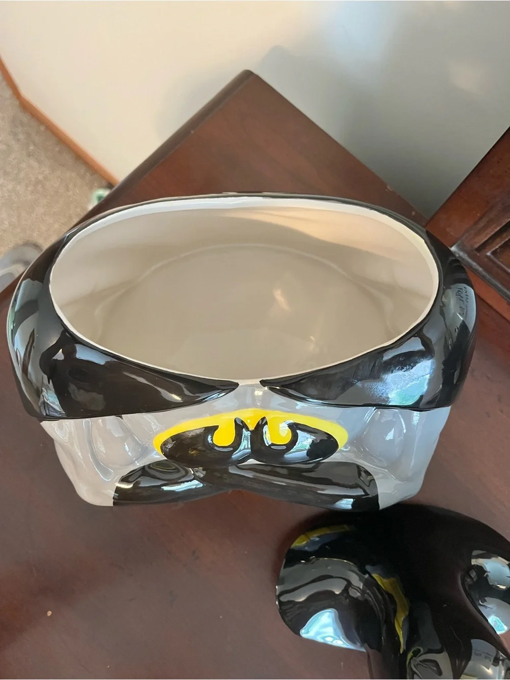 Batman Ceramic Cookie Jar - Black and Yellow